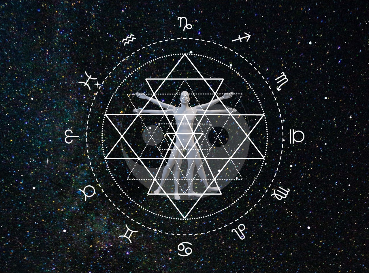 Vitruvian Mandala, microcosm within the macrocosm